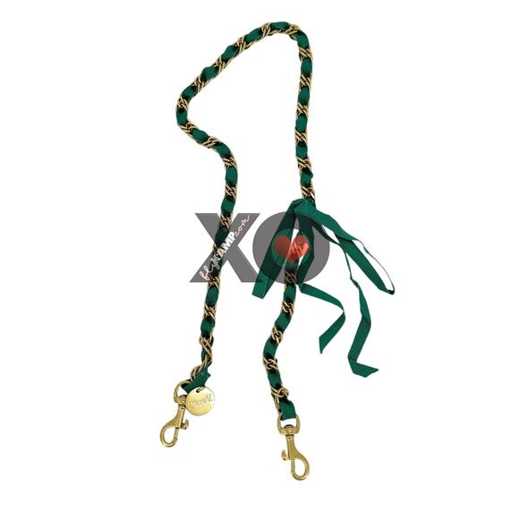 CLARE V. Shoulder Strap in Fern Grosgrain Chain - Picture 7 of 11